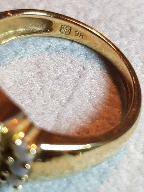 9ct Gold Opal Mosaic Ring