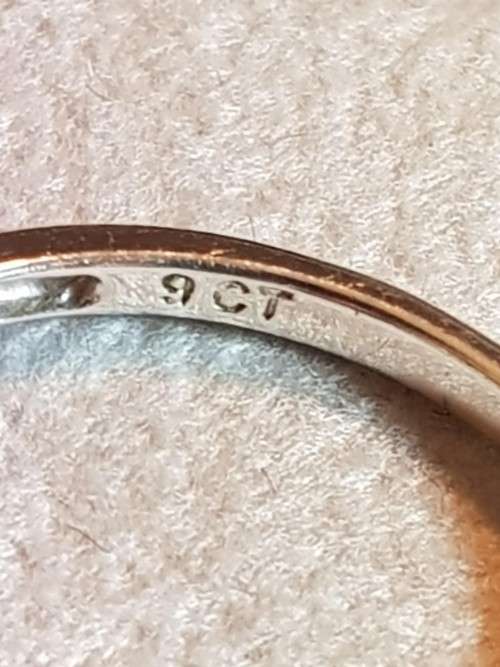 Pink Topaz 9ct White Gold Ring