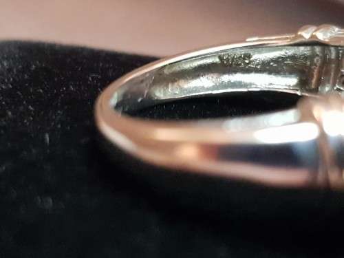 14K White Gold 1.6 carat Diamond Square Cocktail Ring