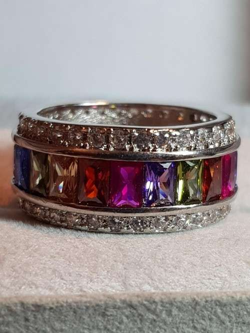 Rainbow Multi Stone Ring