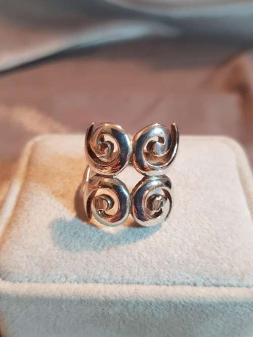 Swirl Sterling Silver Ring