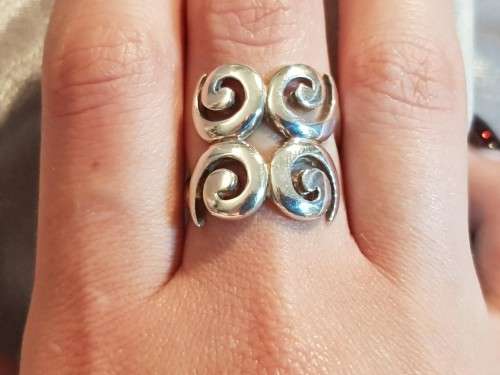 Swirl Sterling Silver Ring