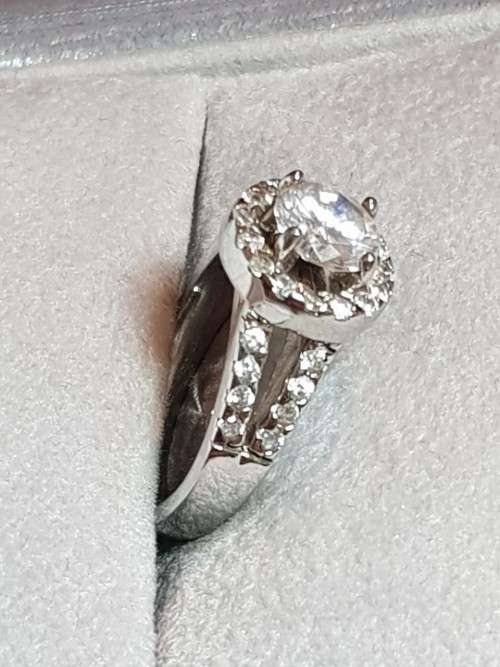 Sterling Silver Cubic Zirconia Ring