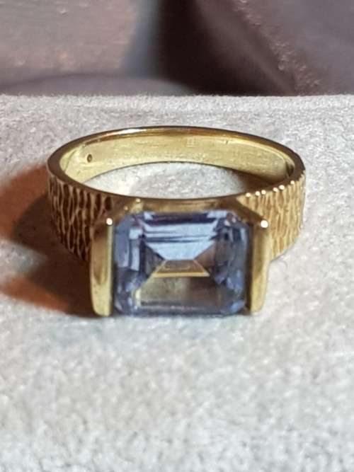 Aquamarine 9ct Gold Ring