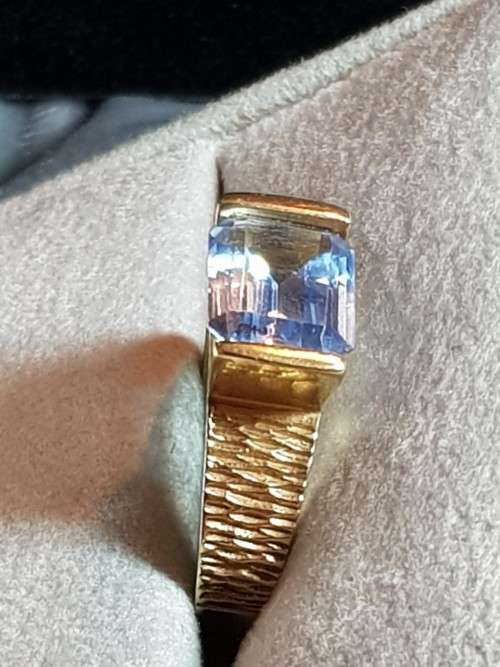 Aquamarine 9ct Gold Ring