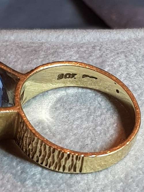 Aquamarine 9ct Gold Ring