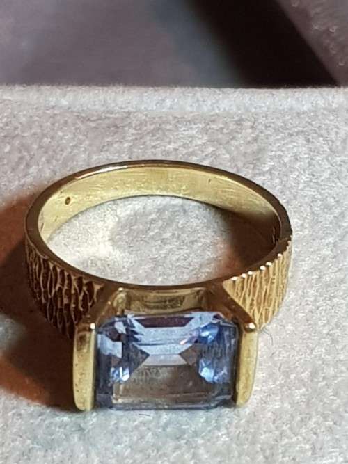 Aquamarine 9ct Gold Ring