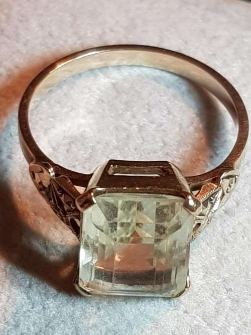 Light Yellow Citrine 9ct Yellow Gold Ring