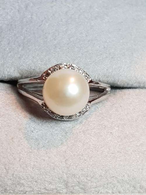 Pearl Sterling Silver Ring