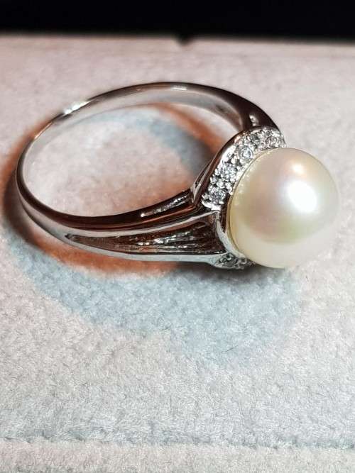 Pearl Sterling Silver Ring