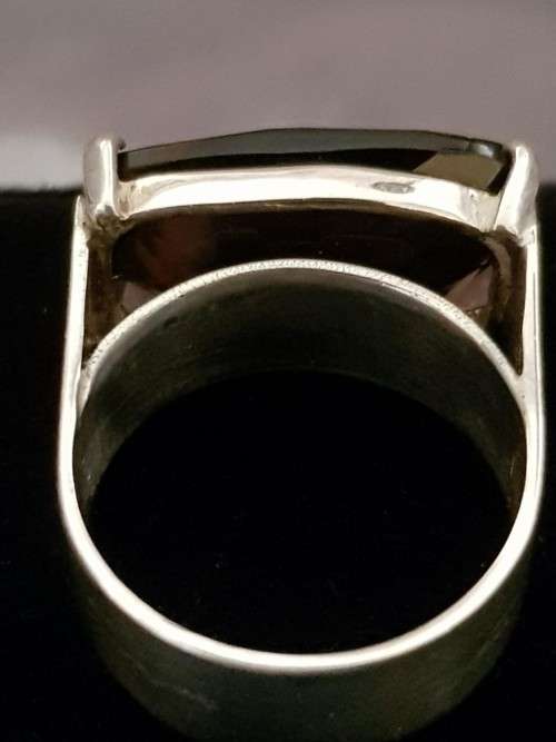 Smokey Topaz Quartz Sterling Silver Ring