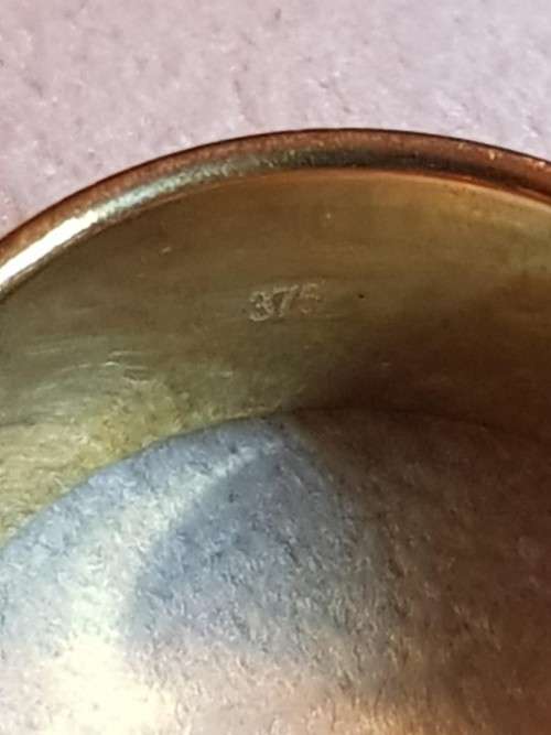 9ct Gold Pave Crystal Ring