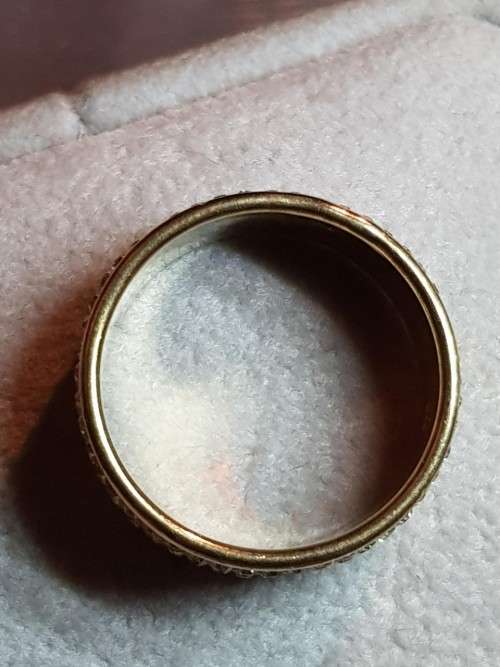 9ct Gold Pave Crystal Ring