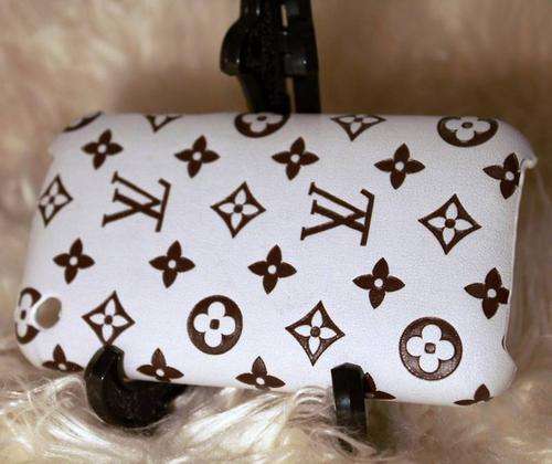 *** Loui Vuitton*** Leather iPhone3G Back Cover Case(cream)
