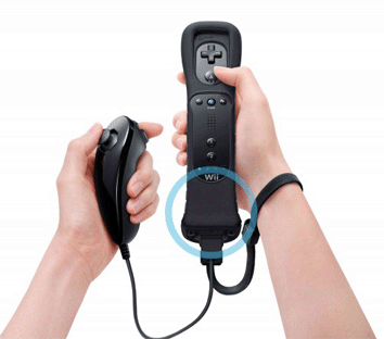 Nintendo wii motion plus AND wireless remote AND nunchuk combo (Black)
