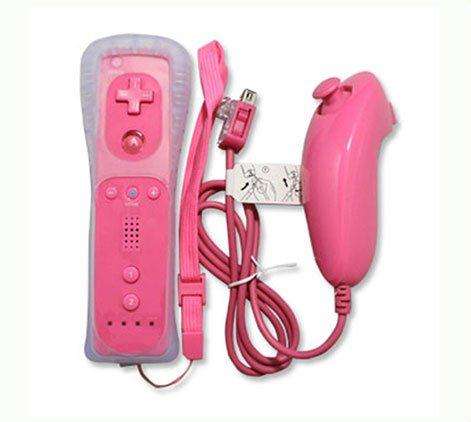 Nintendo Wii pink REMOTE control and NUNCHUCK