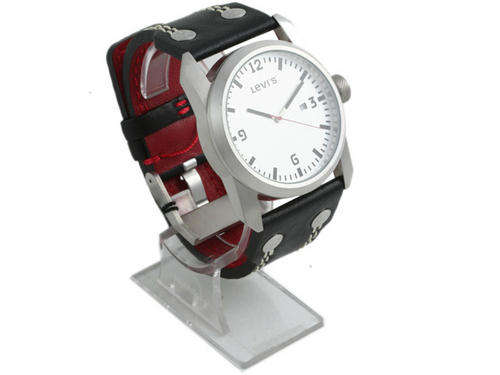 BRAND NEW AUTHENTIC LEVI's Steel White Face Leather Gents Watch