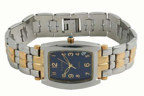 ****R5,900.00*** BRAND NEW - Krug Baumen Tuxedo Two Tone Gold BLUE Gents watch