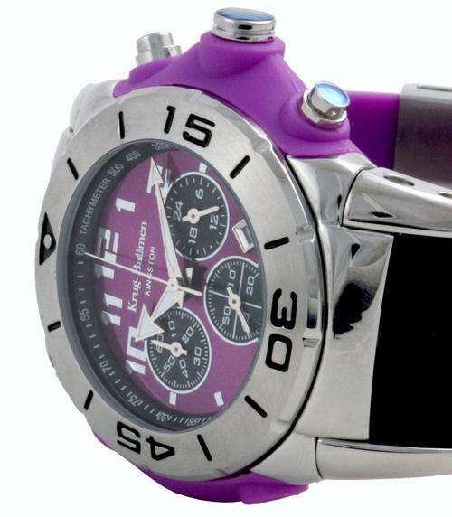 BRAND NEW - Krug Baumen KINGSTON Purple CHRONO Gents Watch