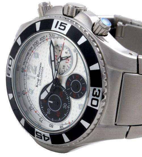 ***R7,500.00*** BRAND NEW - KRUG BAUMEN White and Black Mens Chronograph Watch