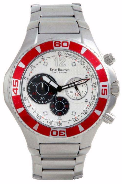 BRAND NEW - KRUG BAUMEN Red Mens Chronograph Watch