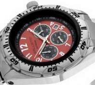 ***RED HOT R1.00 CRAZY AUCTION*** BRAND NEW - Krug Baumen Mens Extreme Red Chronograph Steel Watch