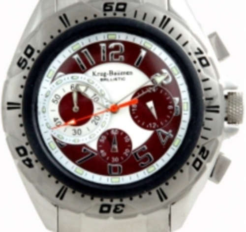 ***RED HOT R1.00 CRAZY AUCTION*** Krug Baumen Mens Ballistic Brown Steel Bulletproof Watch
