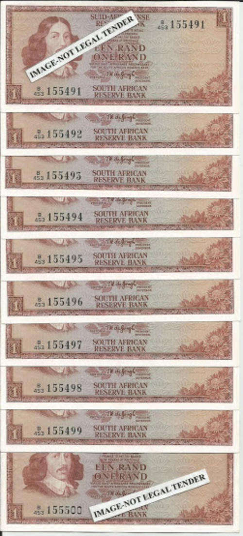 R1x10 TW De Jongh in sequence-Very good condition-RSA buyers only