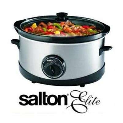 BRAND NEW LARGE 6 LITRE SALTON ELITE OVAL SLOW COOKER