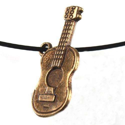 Bronze Charms - Guitar - 25 x 12mm