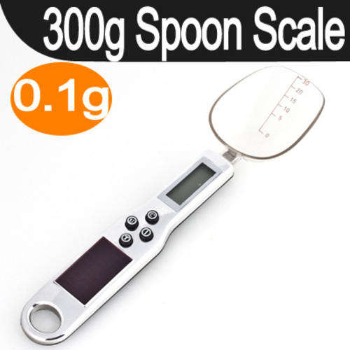 Digital 300g/0.1g Digital Battery Powered Kitchen Spoon Balance Scale