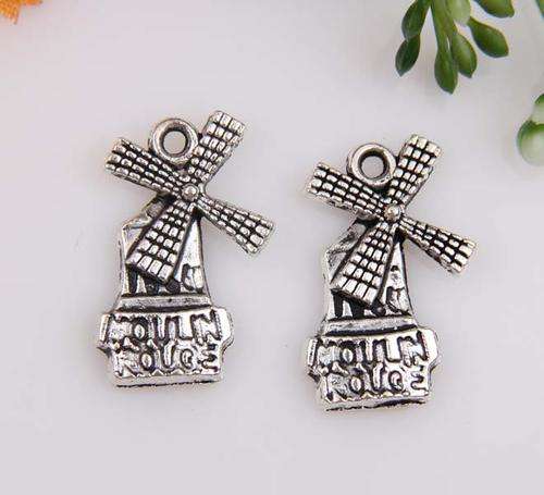 Tibet Silver Windmill - 20 x 12 mm