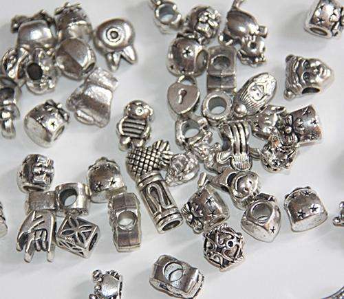 @@ Assorted Tibet Silver Spacer Beads -Fits Pan @@@
