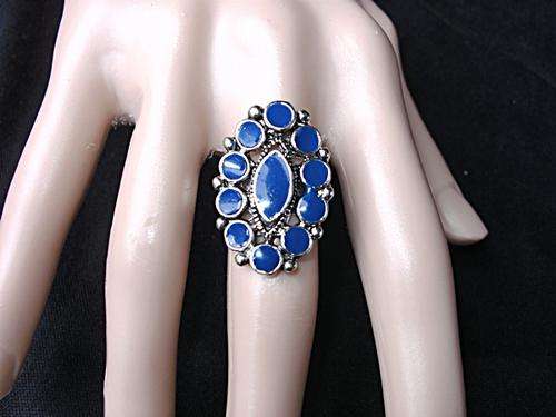 @@@ Vintage Style Enamel Ring@@@ Adjustable size