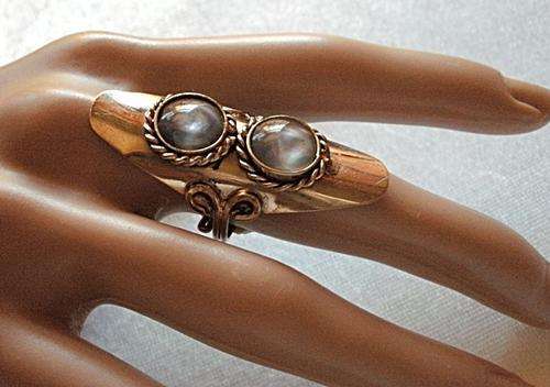 Handcrafted Peruvian Gems & Alpaca Silver Fashion Ring - Adjustable size