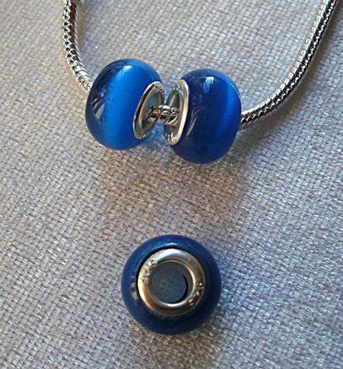 Cat's Eye Beads With 925 SS cores - Fits Pan & Euro Bracelets