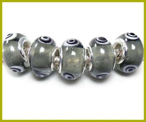 Handcrafted Murano Glass  Beads With 925 SS cores - Fits Pan & Euro Bracelets