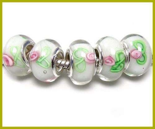 Handcrafted Murano Glass  Beads With 925 SS cores - Fits Pan & Euro Bracelets