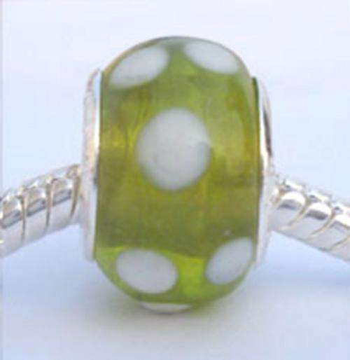 Lampwork Glass  Beads With 925 SS cores - Fits Pan & Euro Bracelets