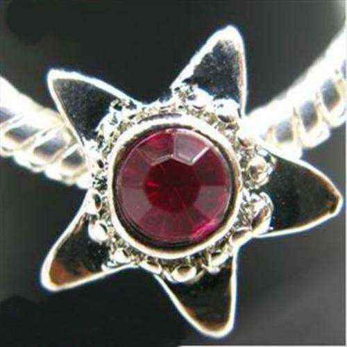 Silver Plated, Rhinestone Beads - Fits Pan and Euro Bracelets