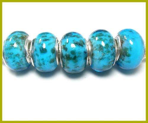 Handcrafted Murano Glass  Beads With 925 SS cores - Fits Pan & Euro Bracelets