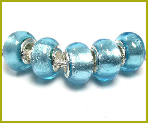Handcrafted Murano Glass  Beads With 925 SS cores - Fits Pan & Euro Bracelets