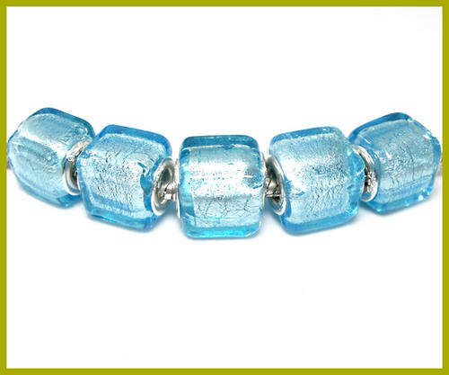 Handcrafted Murano Glass  Beads With 925 SS cores - Fits Pan & Euro Bracelets