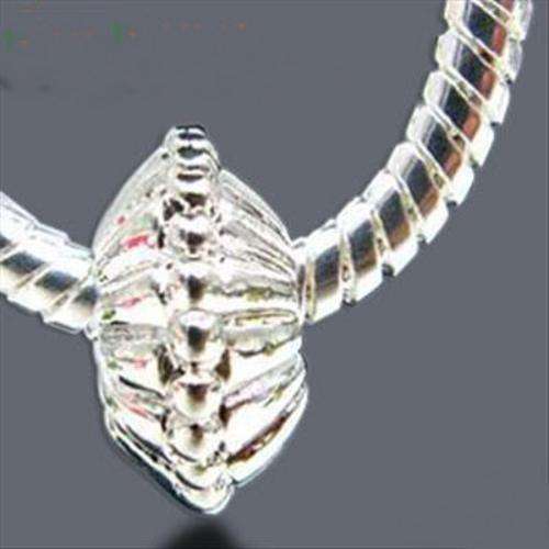 Silver Plated Round Spacer beads -Fits Pan & Euro Bracelets