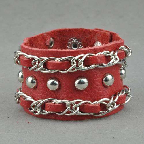 Genuine Leather & Tibet Silver Chains- 18 & 20 cm