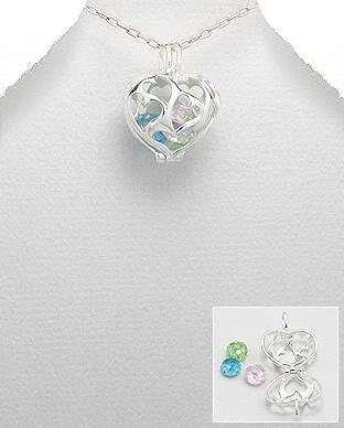 Beautiful  Solid 925 Sterling Silver Locket / Pendant - Put What You Want Inside!