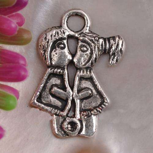 Tibet Silver - Kiss - 42 x 13 mm