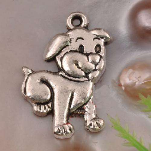 Tibet Silver - Happy Dog - 21 x 15 mm