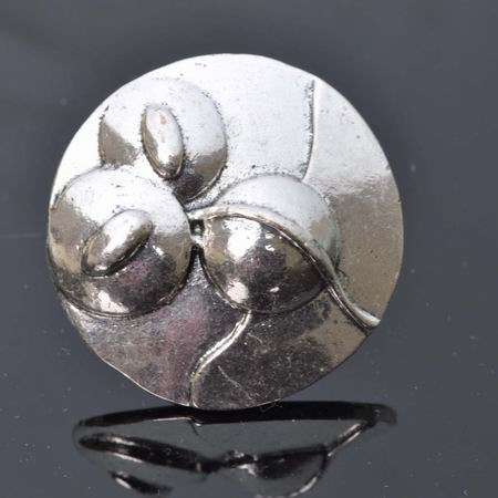 Huge Carved Retro Tibet Silver Cocktail Ring - Adjustable size