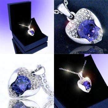 Magnificent Amethyst Crystal Pendant (27 x 18mm) and Necklace - 18ct WGP